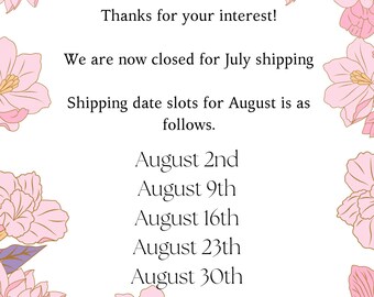 NEXT SHIPPING DATES for custom wedding shoes - 27th June Please contact me directly