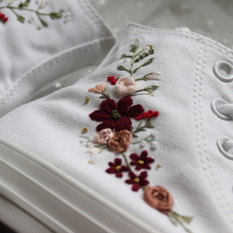 embroidered shoes wedding