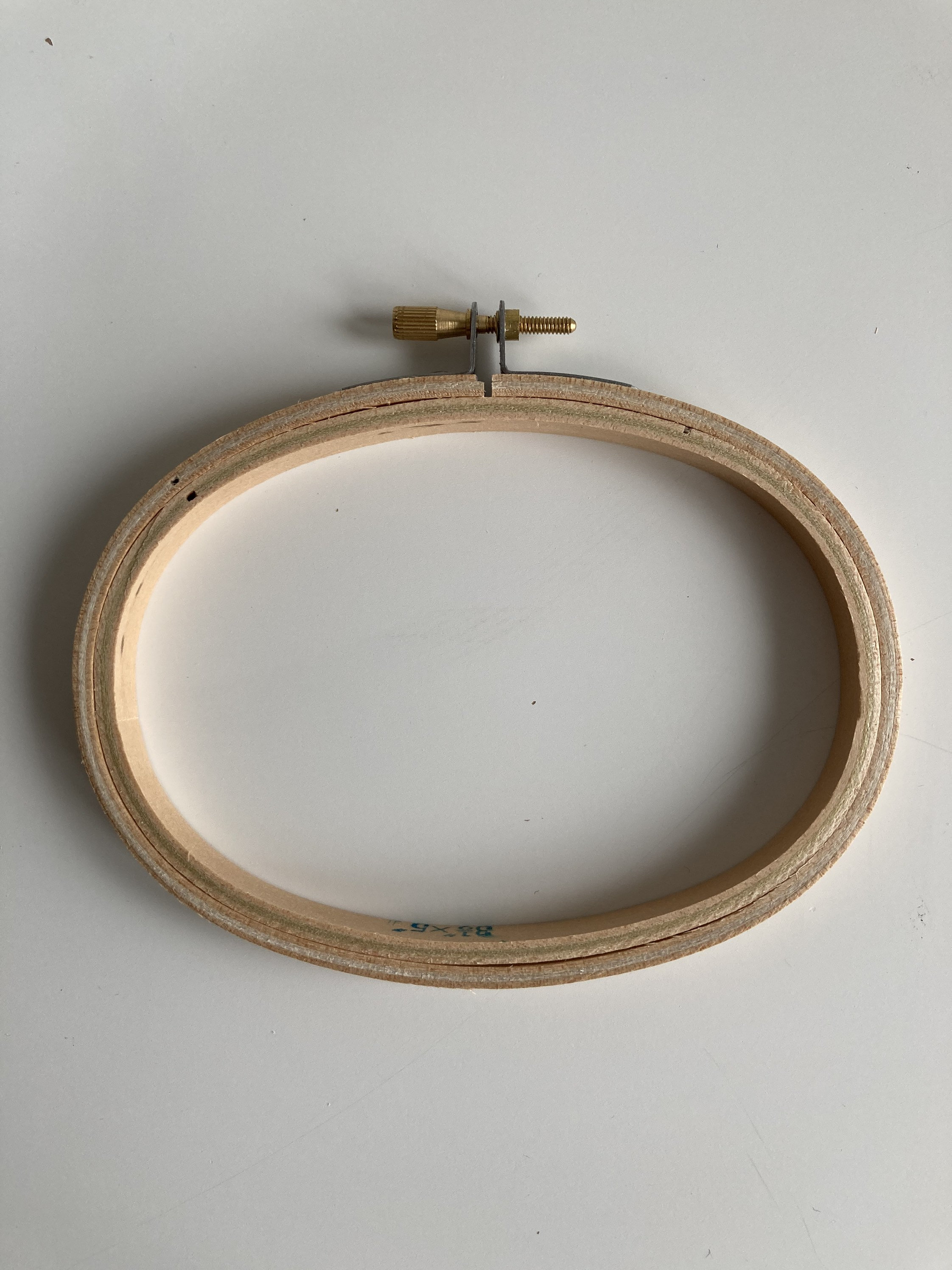 Wood 3.5 x 5 inch OVAL embroidery hoop single wood hoop Etsy