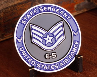 Air Force Staff Sergeant E5 Challenge Coin
