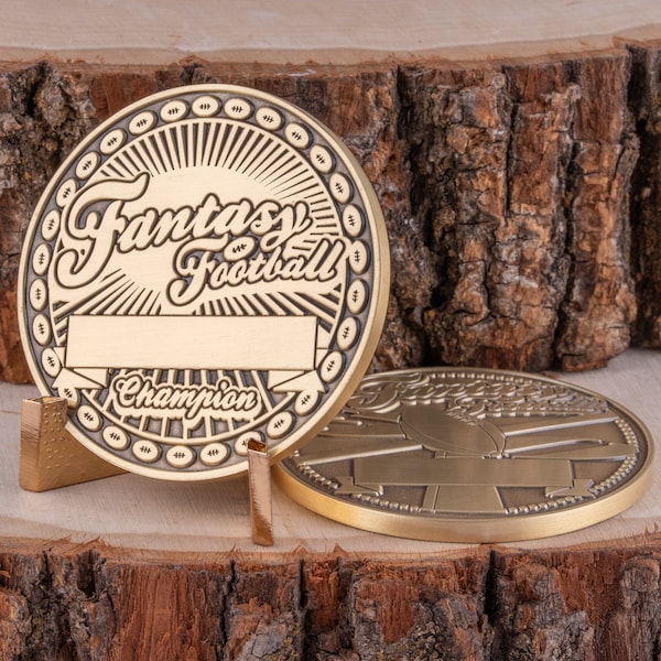 Fantasy Football Challenge Coin - Gold