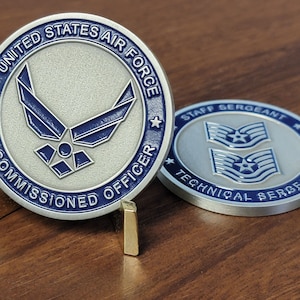 Air Force NCO Noncommissioned Officer Staff / Technical Sergeant Challenge Coin
