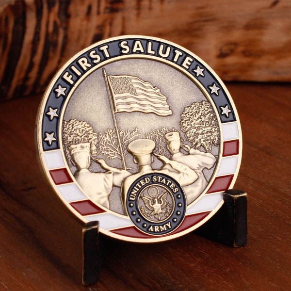 United States Army First Salute Challenge Coin