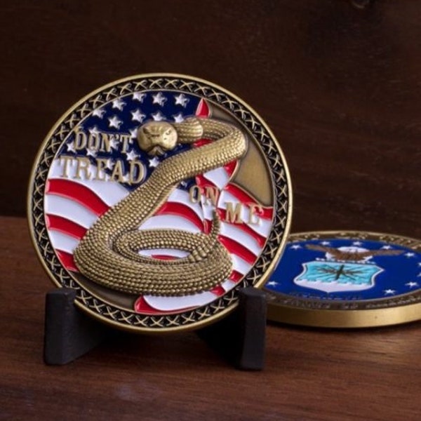 Don't Tread On Me Air Force Challenge Coin