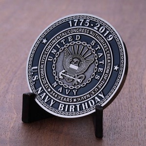 US Navy 2019 Birthday Challenge Coin