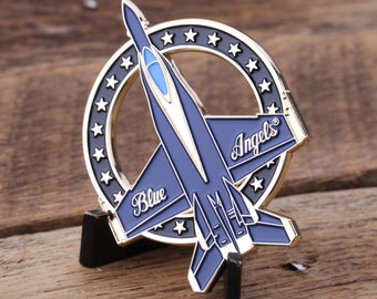 F/A-18E Super Hornet Blue Angels US Navy Challenge Coin