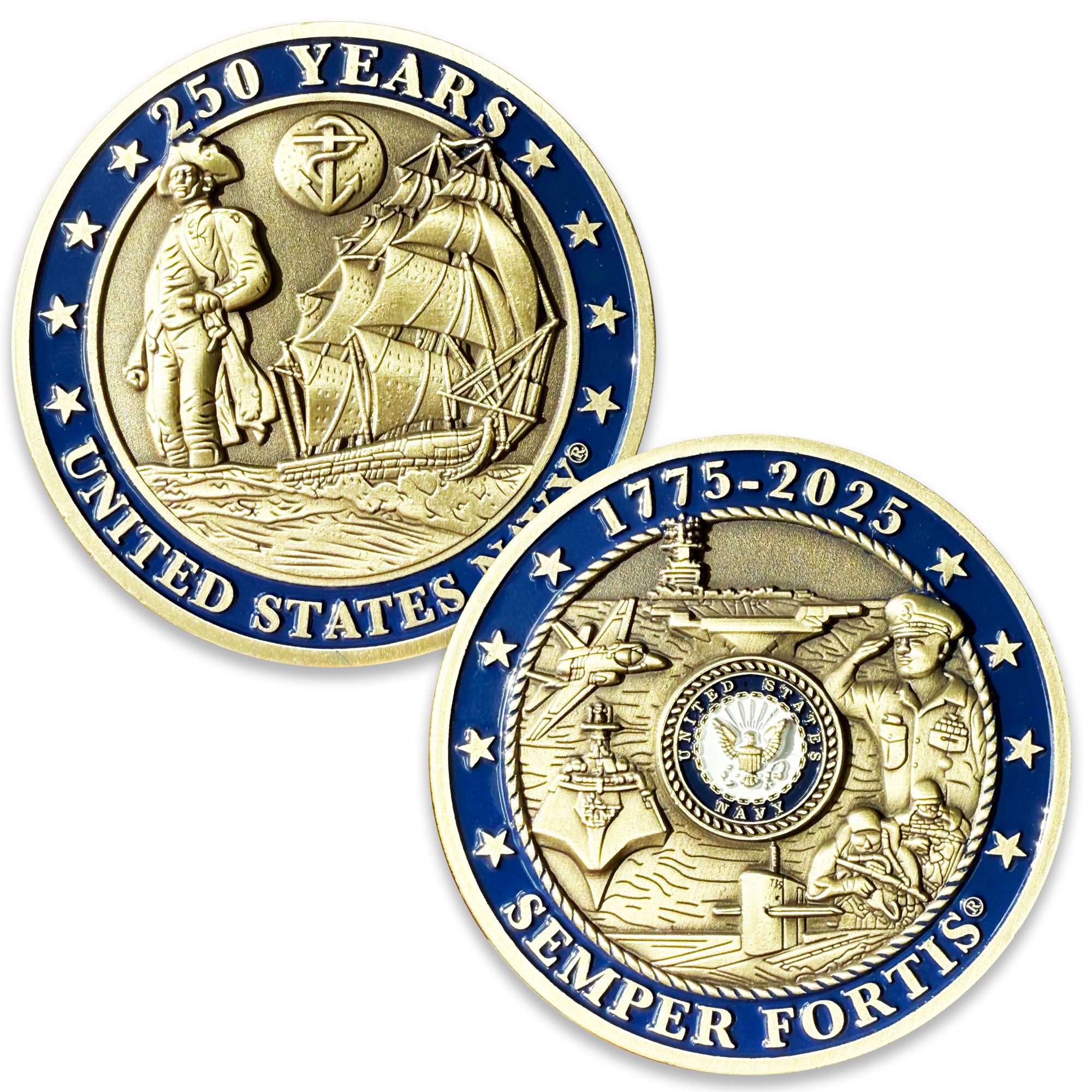 Navy challenge coin - Etsy 日本