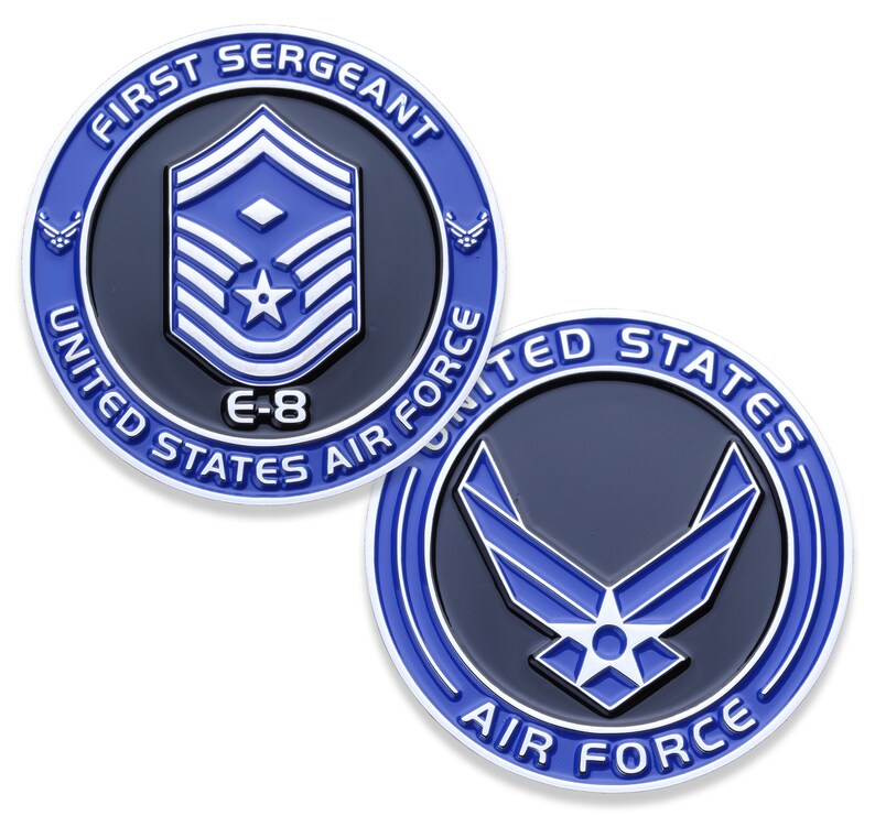 Air Force First Sergeant E8 Challenge Coin Etsy