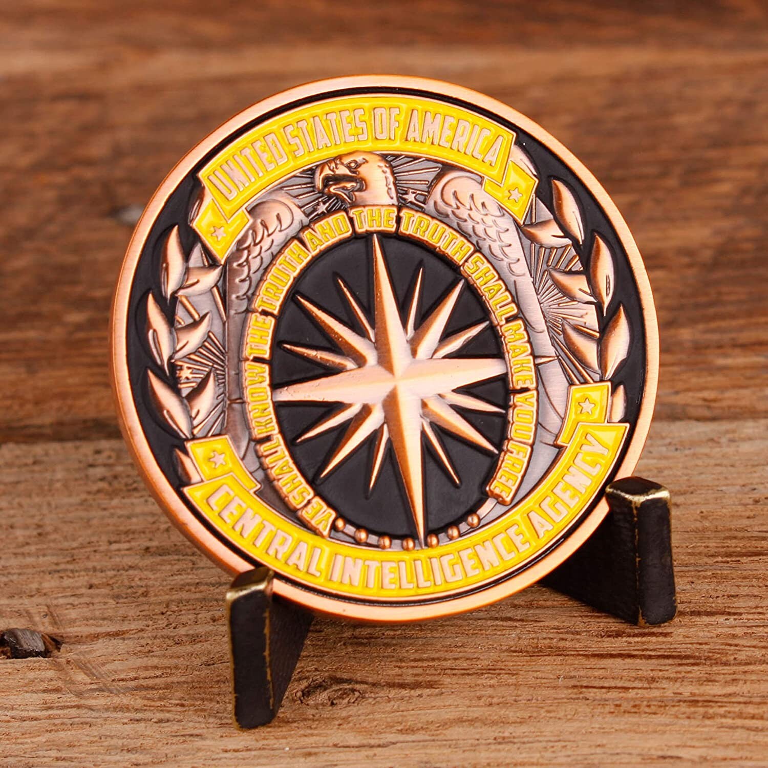 【実物】CIA　中央情報局　チャレンジ 実物】CIA 中央情報局 チャレンジコイン - メルカリ