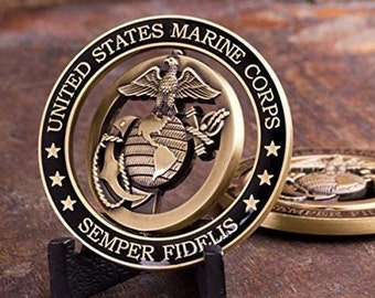 Marine Corps EGA Spinner Challenge Coin