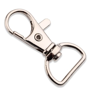 50er Pack Metall Karabinerhaken Drehverschlüsse - .75&quot; D Ring - 1.5&quot; Lang