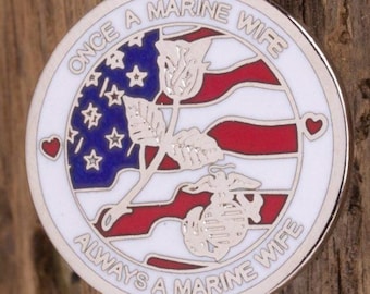 United States Marine Corps USMC Wife Lapel Pin