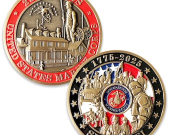 US Marine Corps 250th Jubiläum Challenge Coin