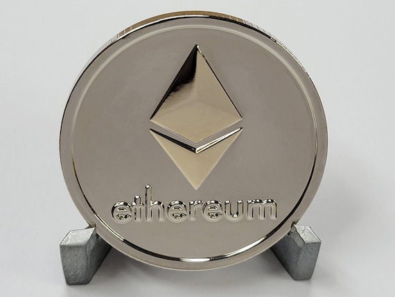Ethereum Classic ETC Collectible Crypto Coin Silver only 8.99 