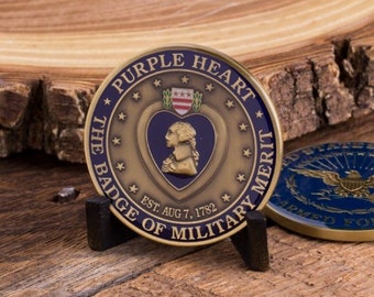 The Purple Heart Challenge Coin