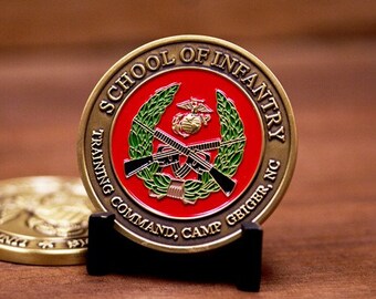 Marine Corps School of Infantry Camp Geiger Challenge Coin