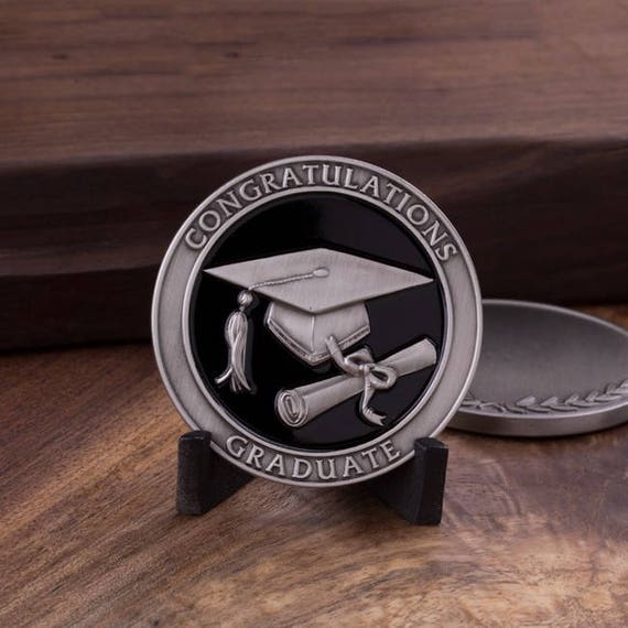 Graduate Silver Challenge Coin Etsy