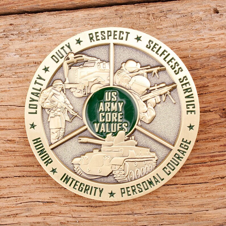 U.S. Army Core Values Challenge Coin - Etsy