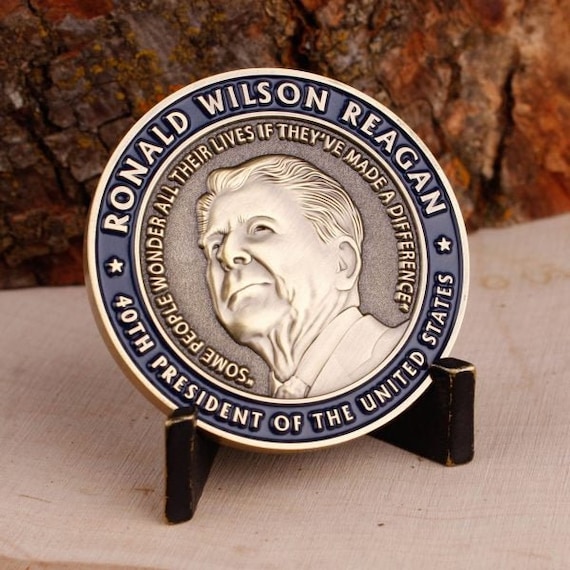 Ronald Reagan Marine Corps Quote Challenge Coin