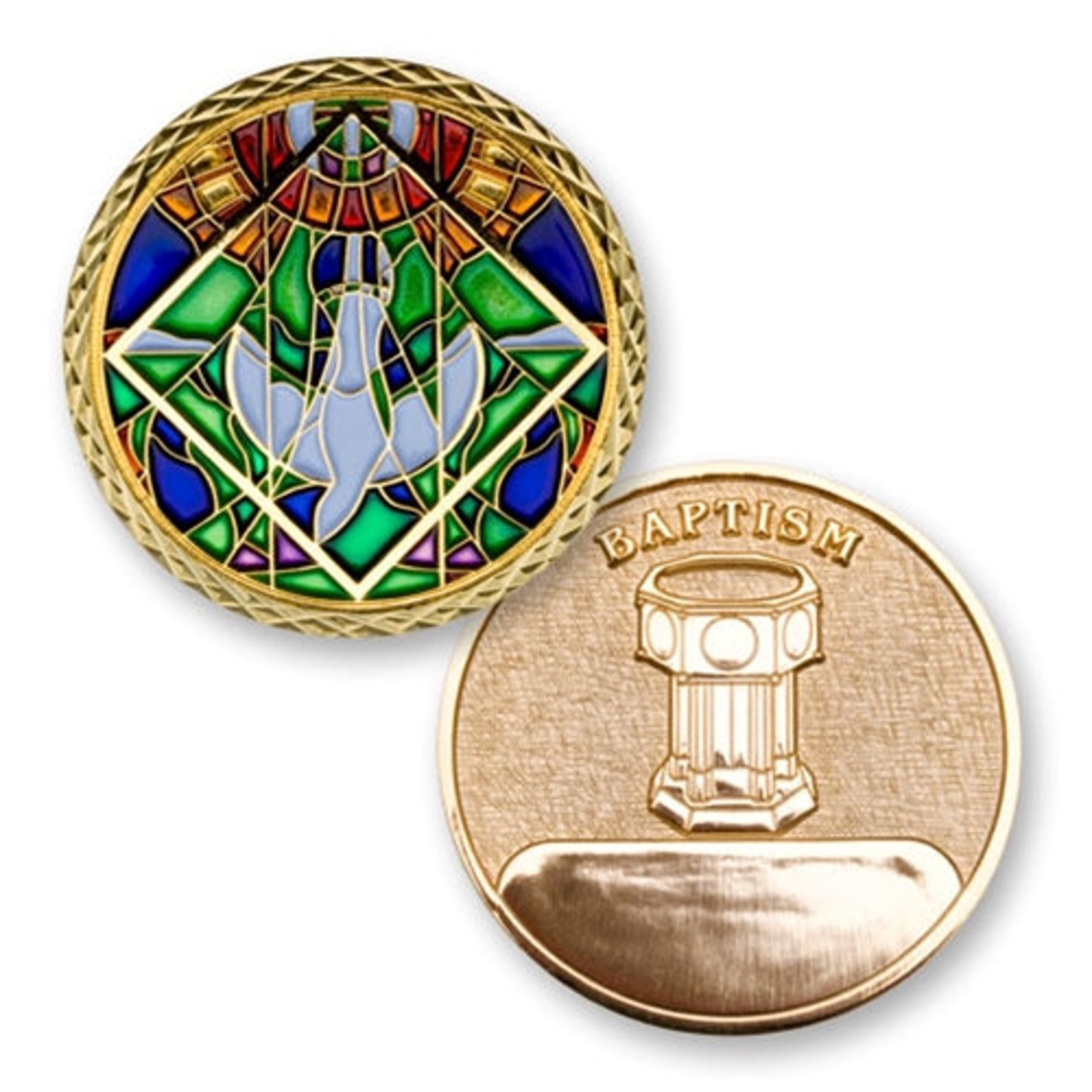 Baptism Challenge Coin - Etsy