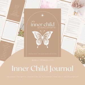 Inner Child Journal Prompts PDF Download - 64 Journalling Pages for Inner Child Healing - Guided Activities for Self Discovery and Healing