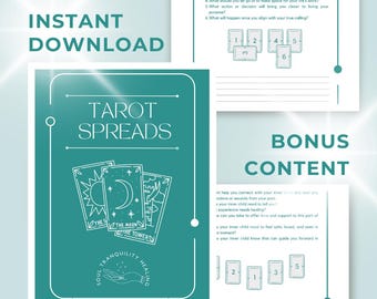 Tarot Spread eBook – Unlock Insight & Guidance PLUS BONUS Tarot Card Cheat Sheet