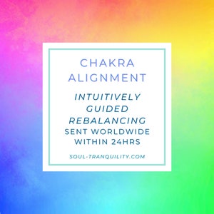 Distance Chakra Balancing & Alignment with Intuitive Reading