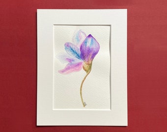 Watercolor, motif "Iris 1"