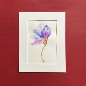 Aquarell, Motiv "Iris 1"
