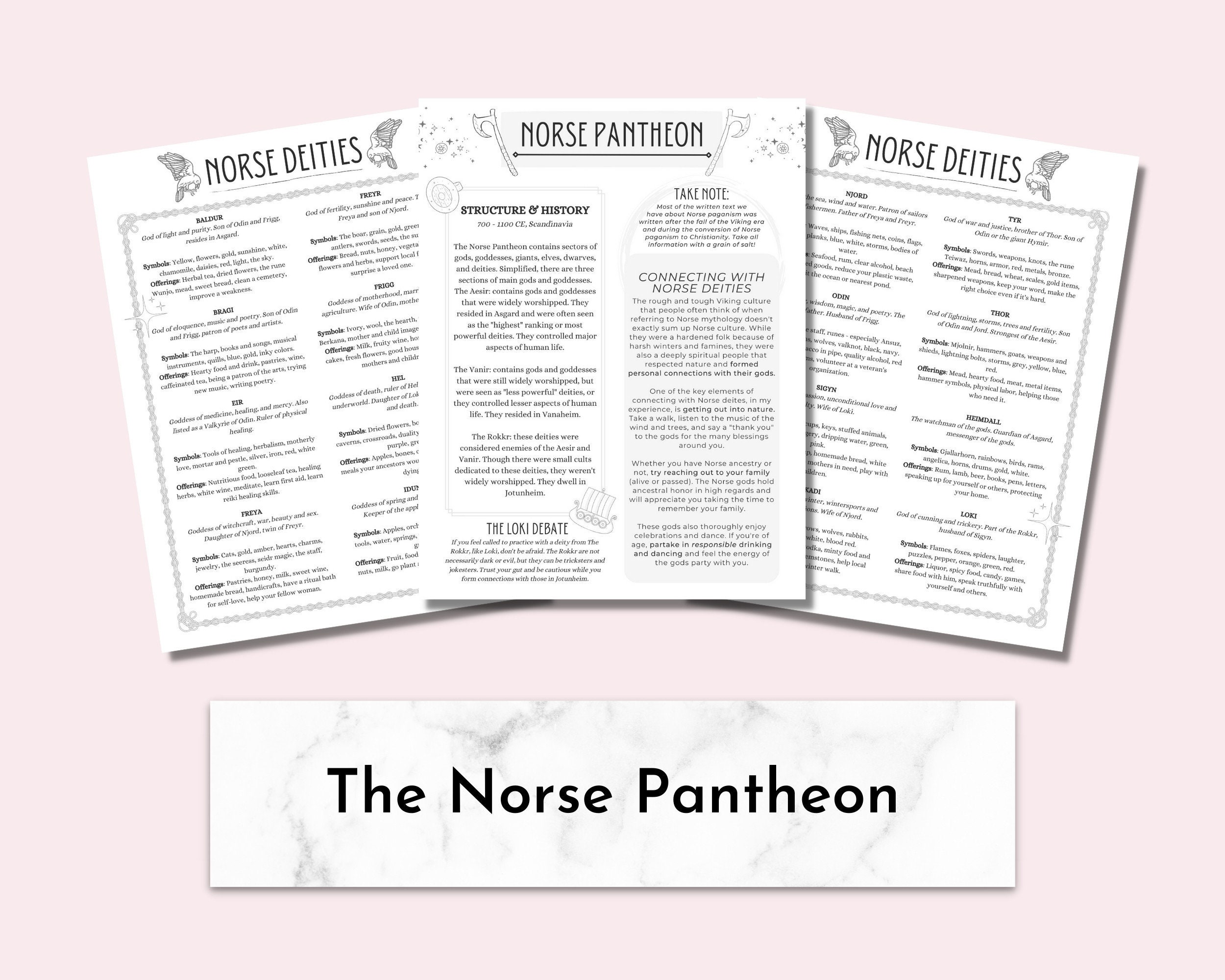 Deities And Pantheons Greek Norse Roman Egyptian Celtic Etsy