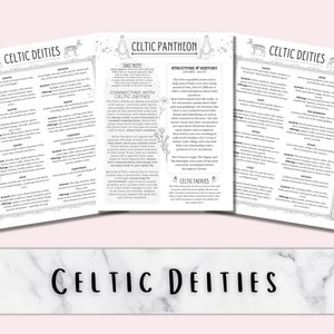 Celtic Deities Digital Grimoire Pages