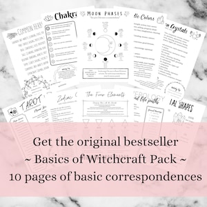 ALL the Basics of Witchcraft Bundle, Printable Grimoire Pages - Etsy