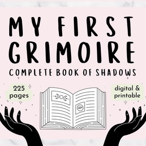 My First Grimoire Digital Book of Shadows, Printable PDF