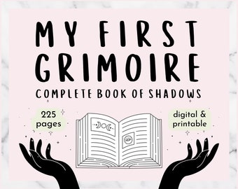 My First Grimoire Digital Book of Shadows, Printable PDF