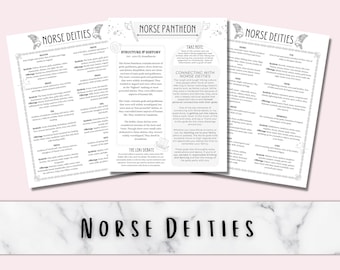 Norse Deities Digital Grimoire Pages