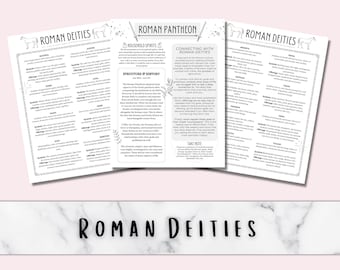 Roman Deities Digital Grimoire Pages