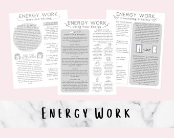 Energy Work Printable Grimoire Pages