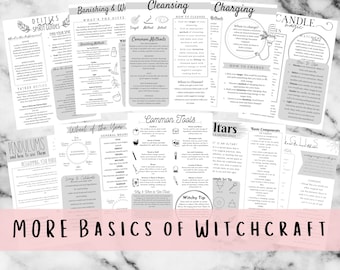 Basics of Witchcraft 2.0, Printable Grimoire Pages