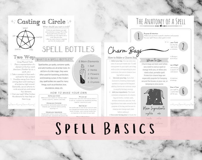 Basics of Witchcraft 2.0, Printable Grimoire Pages - Etsy Canada