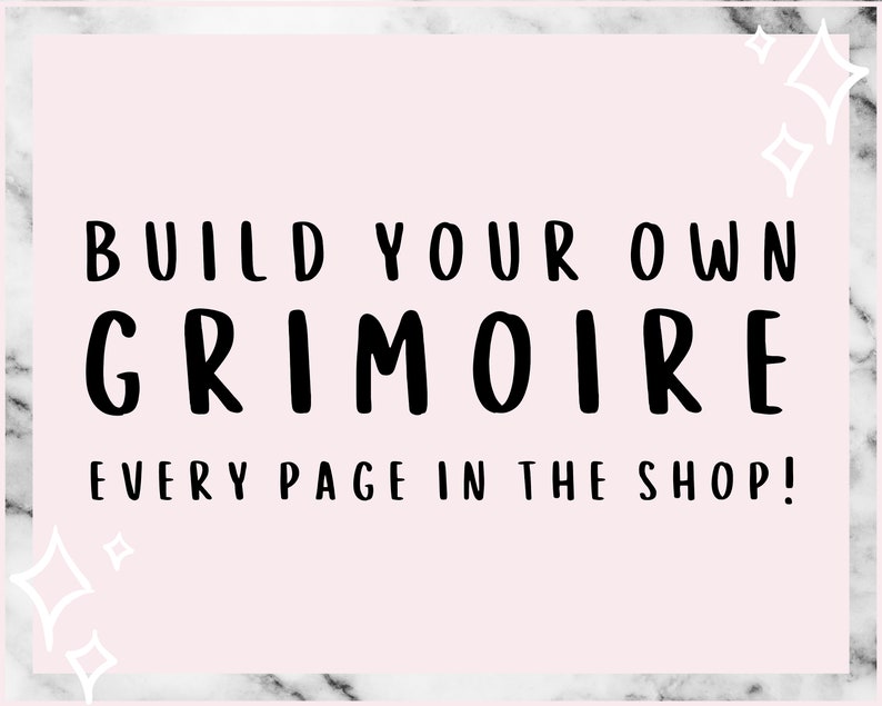 Build your own Grimoire, Every Page in the shop bundle 