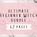 ULTIMATE Beginner Witch Bundle, 62 Printable Grimoire Pages