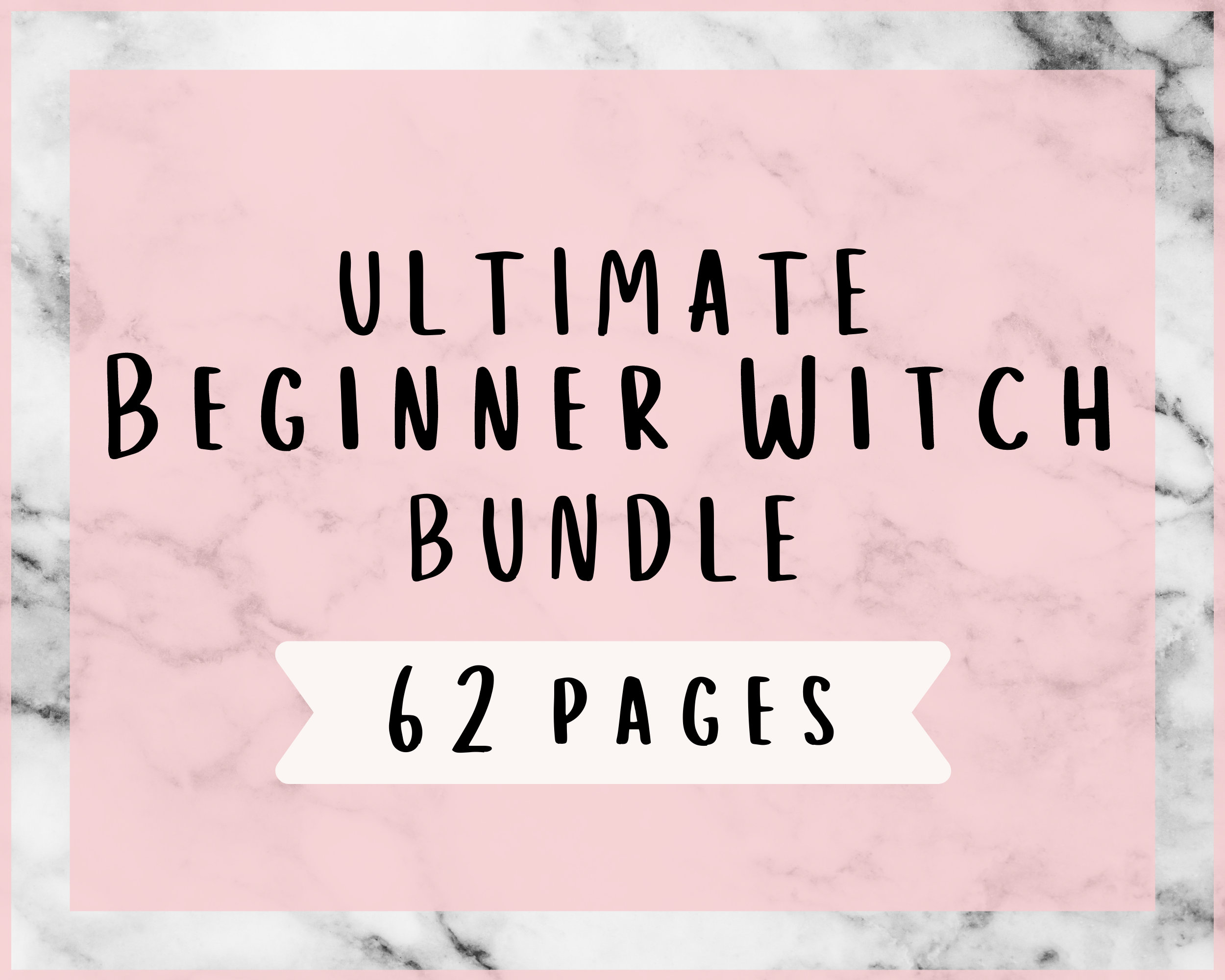 ULTIMATE Beginner Witch Bundle, 62 Printable Grimoire Pages