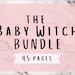 Baby Witch Bundle, Printable Grimoire Pages