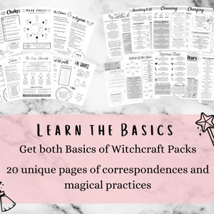 Baby Witch Bundle, Printable Grimoire Pages image 2