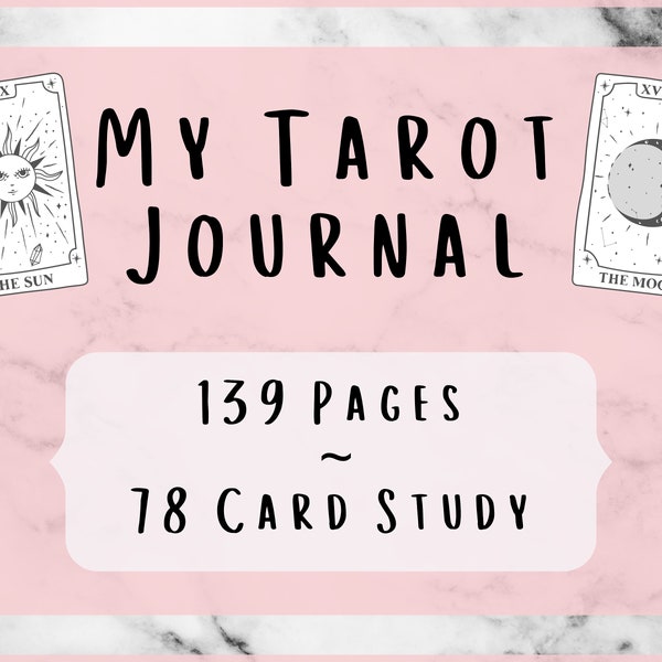 My Tarot Journal, Printable Digital Grimoire Pages