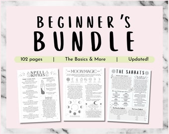 Beginner Witch Bundle, Digital Grimoire Pages