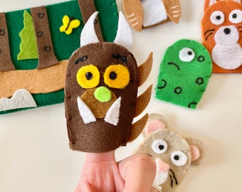 The Gruffalo Finger PuppetsFlannel boardFelt StoryECEPreschoolCircle TimeStory timeTeacher ResourceCreative playkid giftHomeschool