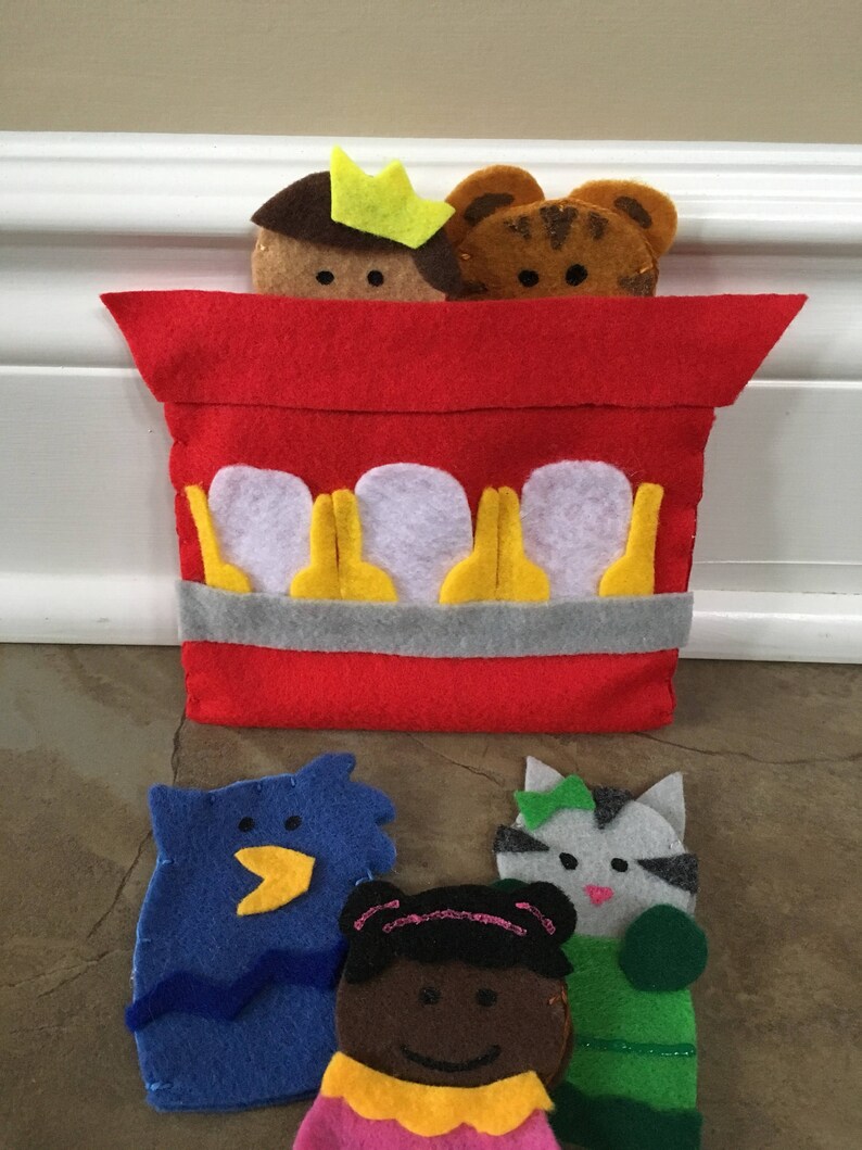 Daniel Tiger Finger Puppet Set Felt Story Nursery Rhyme | Etsy