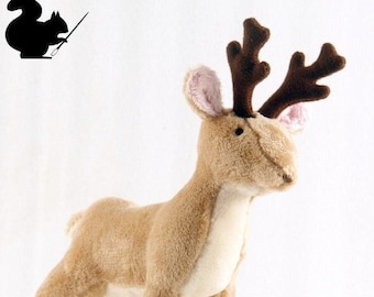 Renos de peluche, animales de fieltro, renos de peluche, juguetes de animales,