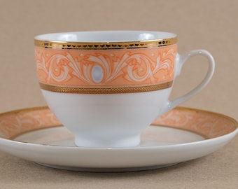 Porcelain Cup and Saucer Set, Breakfast Tea Cup, 2000s